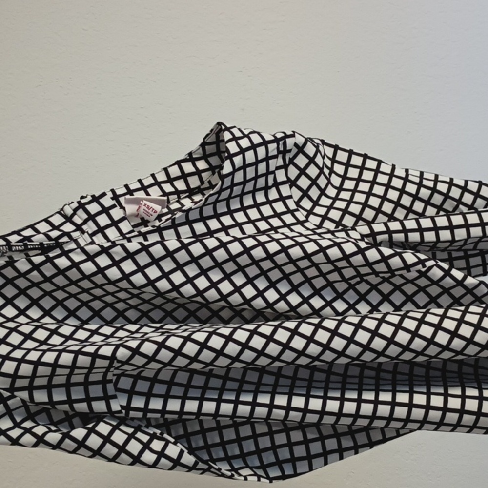 H&M grid blouse